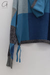 YANYAN KNITS Checked Stand Collar Pullover YYK-YYW23-0173-LAN Blue YYK-YYW23-0172